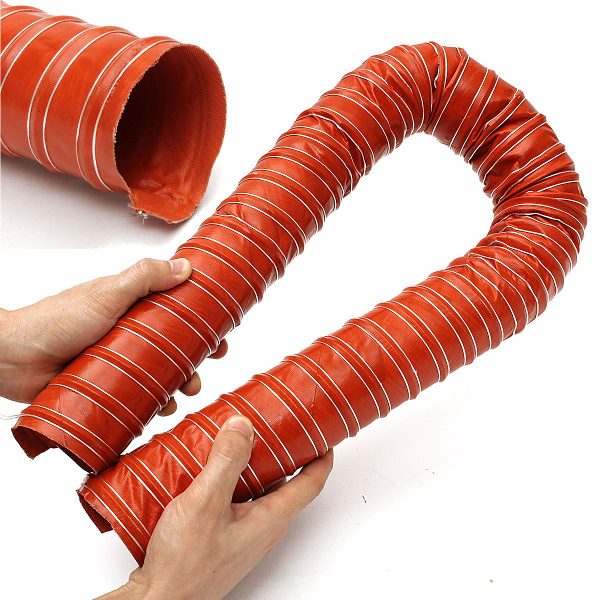 

64mm 2.5Inch Silicone Flexible Brake Ducting Hose Aeroduct Airduct Pipe 1M