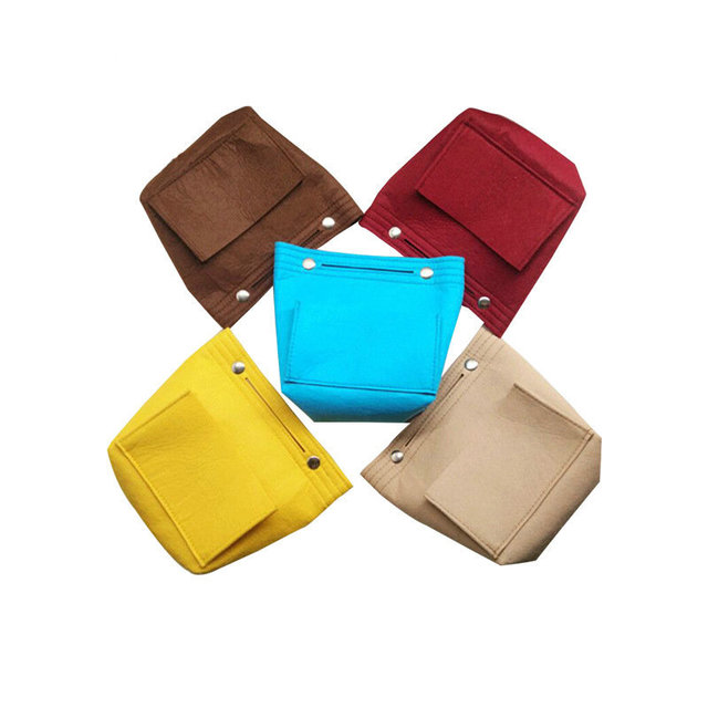 

Color Felt Bag In The Bag Wallet Felt People Cosmetic Bag Multi-function Travel Storage Bag