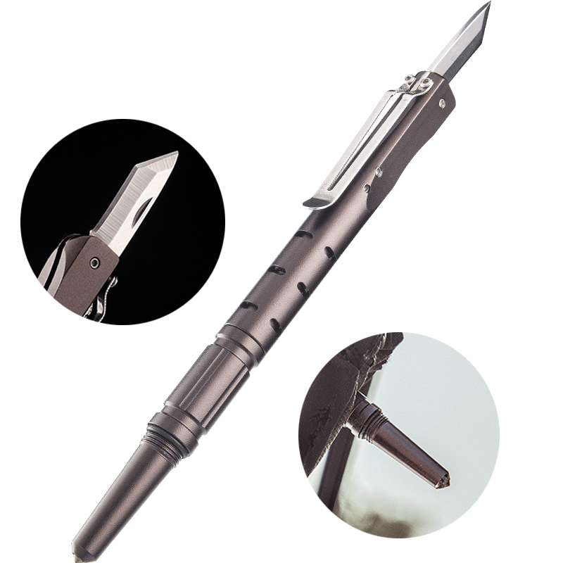 

IPRee® 5 In 1 Tactical Pen Mini Cutter Safety Emergency Survival EDC Gadget