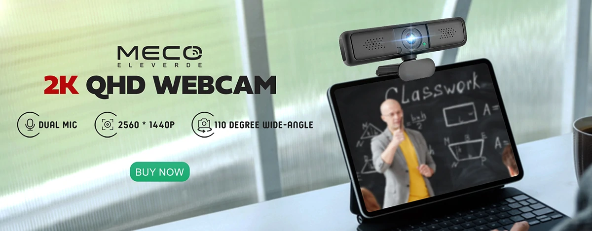 MECO ELE - Webcam 2K sous le prix 1080p