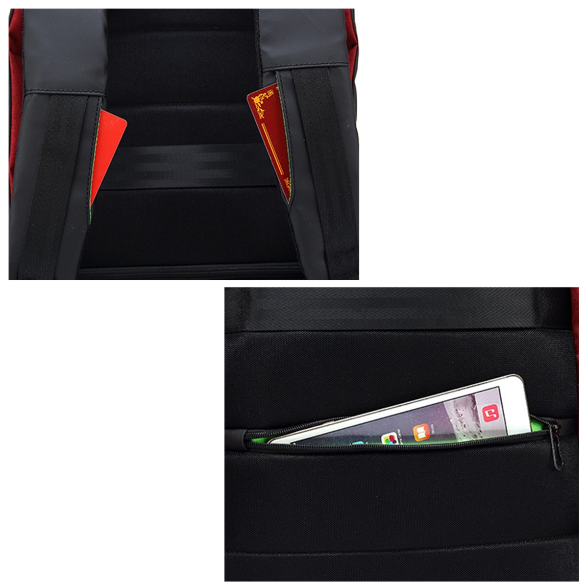 15.6 дюймов Рюкзак для ноутбука Сумка Travel Сумка Студент Сумка с внешним USB-портом для зарядки