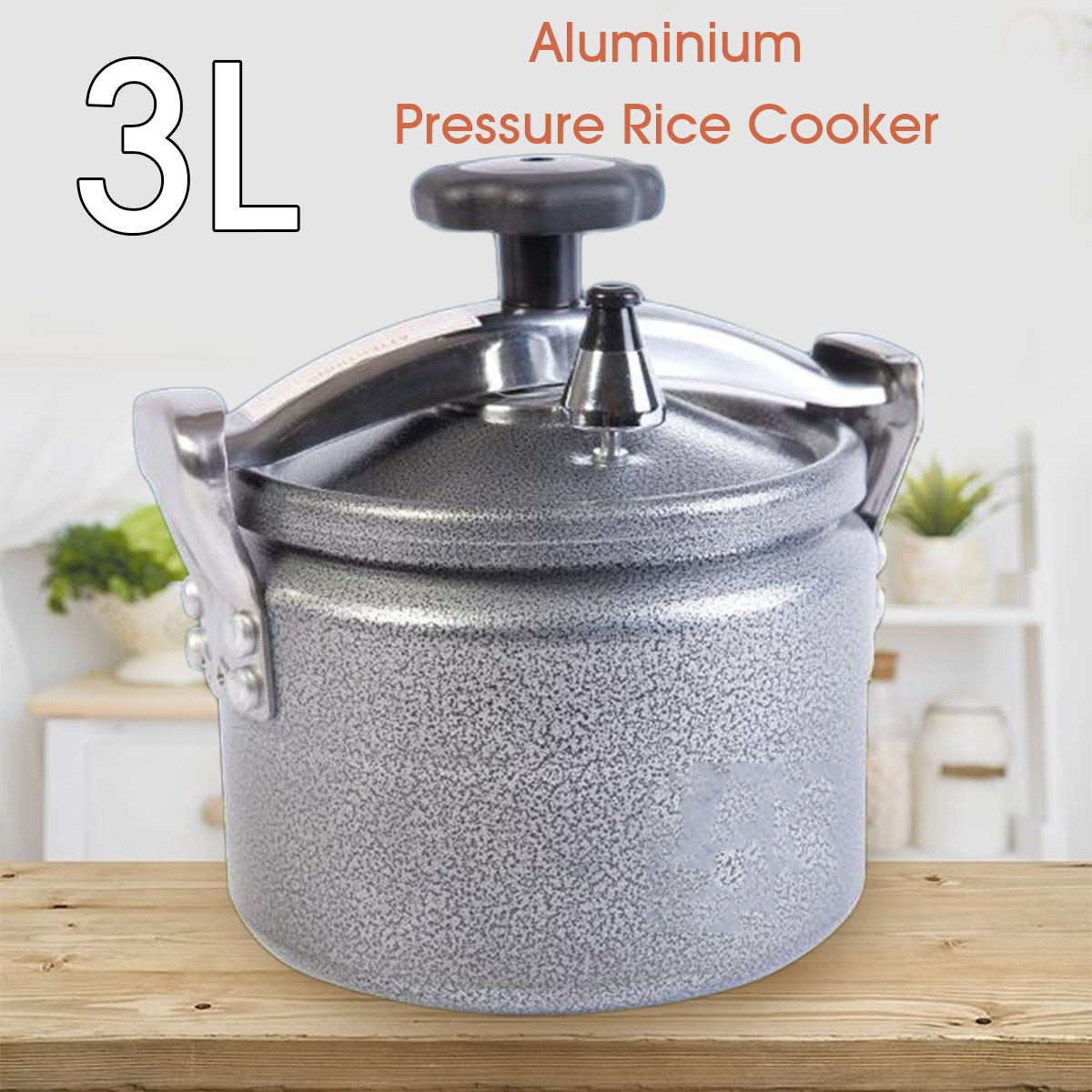 Slkima 3L Portable Aluminium Pressure Rice Cooker Stovetop Cooking Pot Outdoor Camping 15