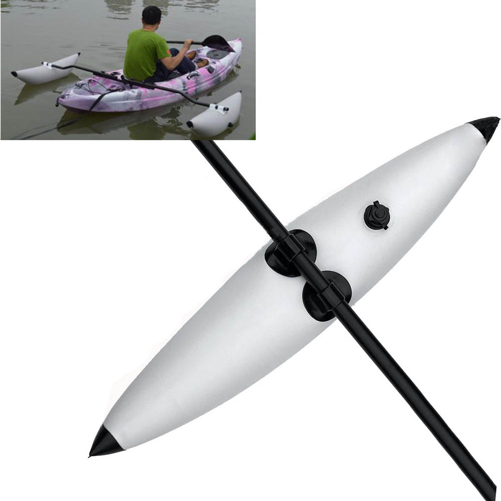PVC Inflatable Kayak Outrigger Stabilizer Canoe Fishing Boat Float Lightweight 