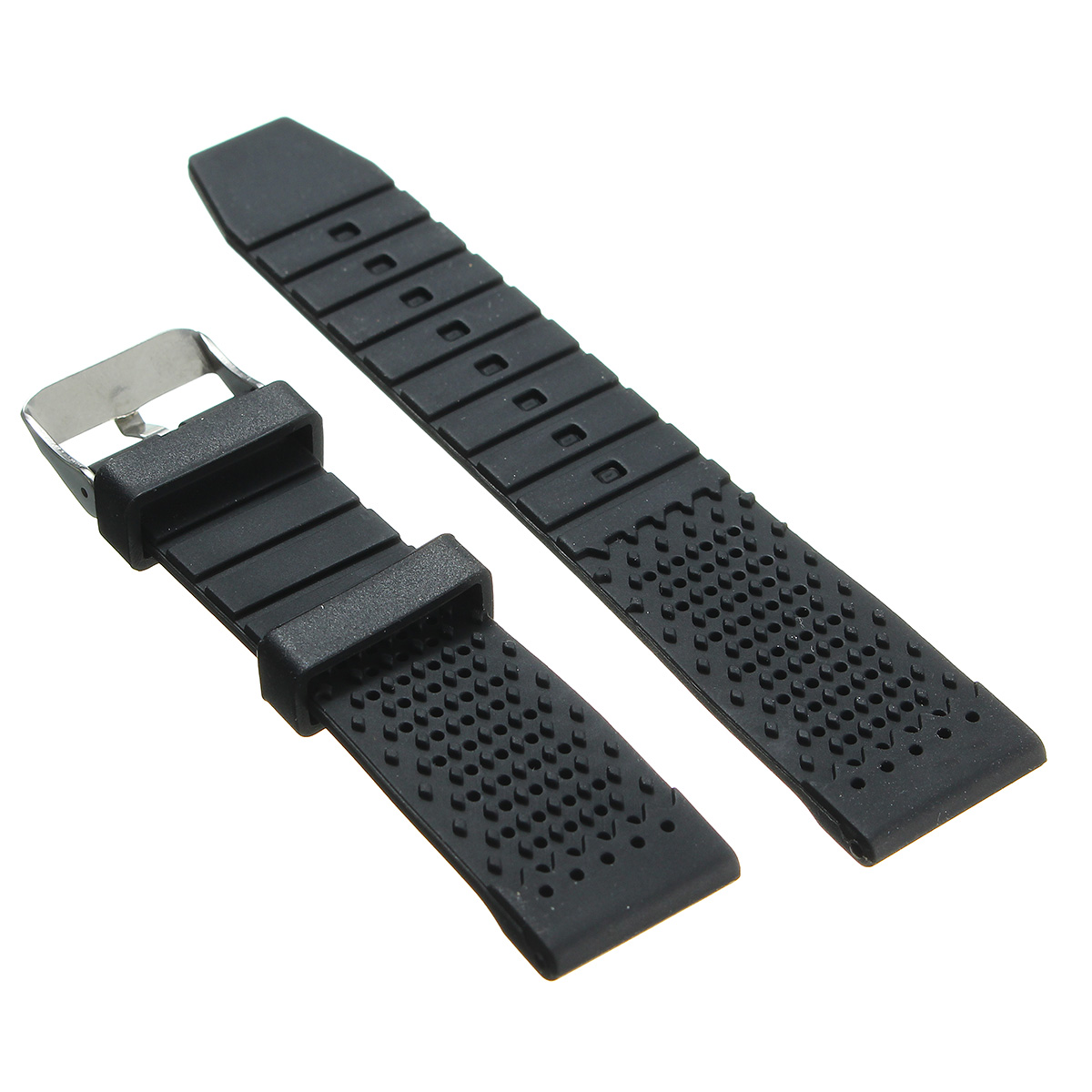

22mm Black Silicone Rubber Watch Band Strap for Seiko Diver Scuba fit 22mm LUG