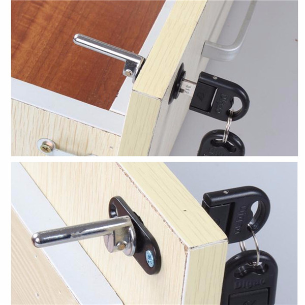 Desk Drawer Locks - 16mm Zinc Alloy key Cylinder Rod Linkage Lock For ...