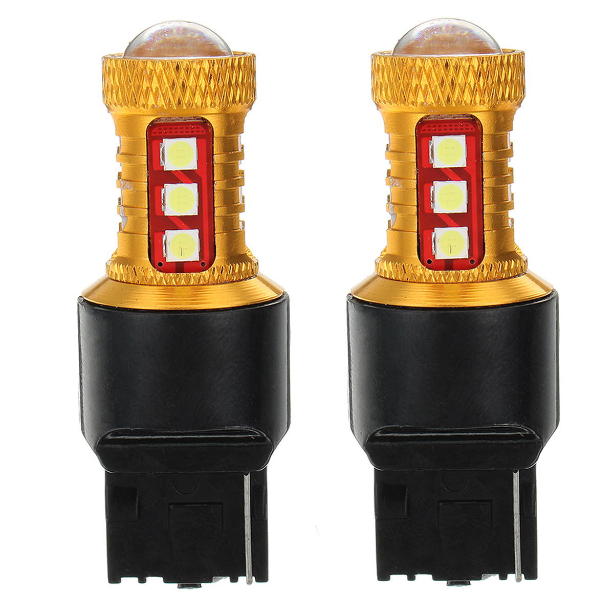 

Пара T20 7443/7440 LED Авто Тормозные огни Обратные лампы резервного питания DC12V-24V 15W 600LM