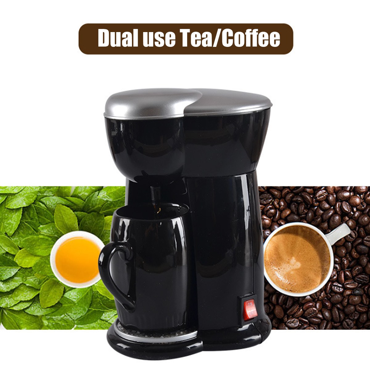 300W Mini Single Cup Drip Coffee Machine Makers Electric Automatic Espresso Machine 41