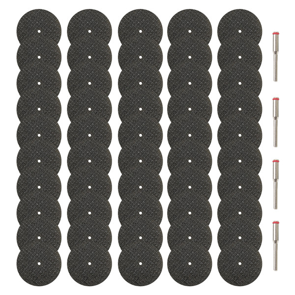 

50pcs 32mm Cutting Discs Cut Off Wheel with 4pcs 1/8 Inch Shank Mandrels for Rotary Tools