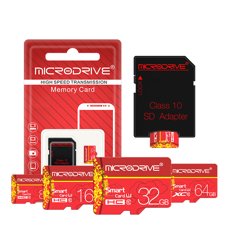 

Microdrive 8GB 16GB 32GB 64GB 128GB C10 Class 10 High Speed TF Memory Card With Card Adapter For Smart Phone Tablet PC GPS Camera Car DVR