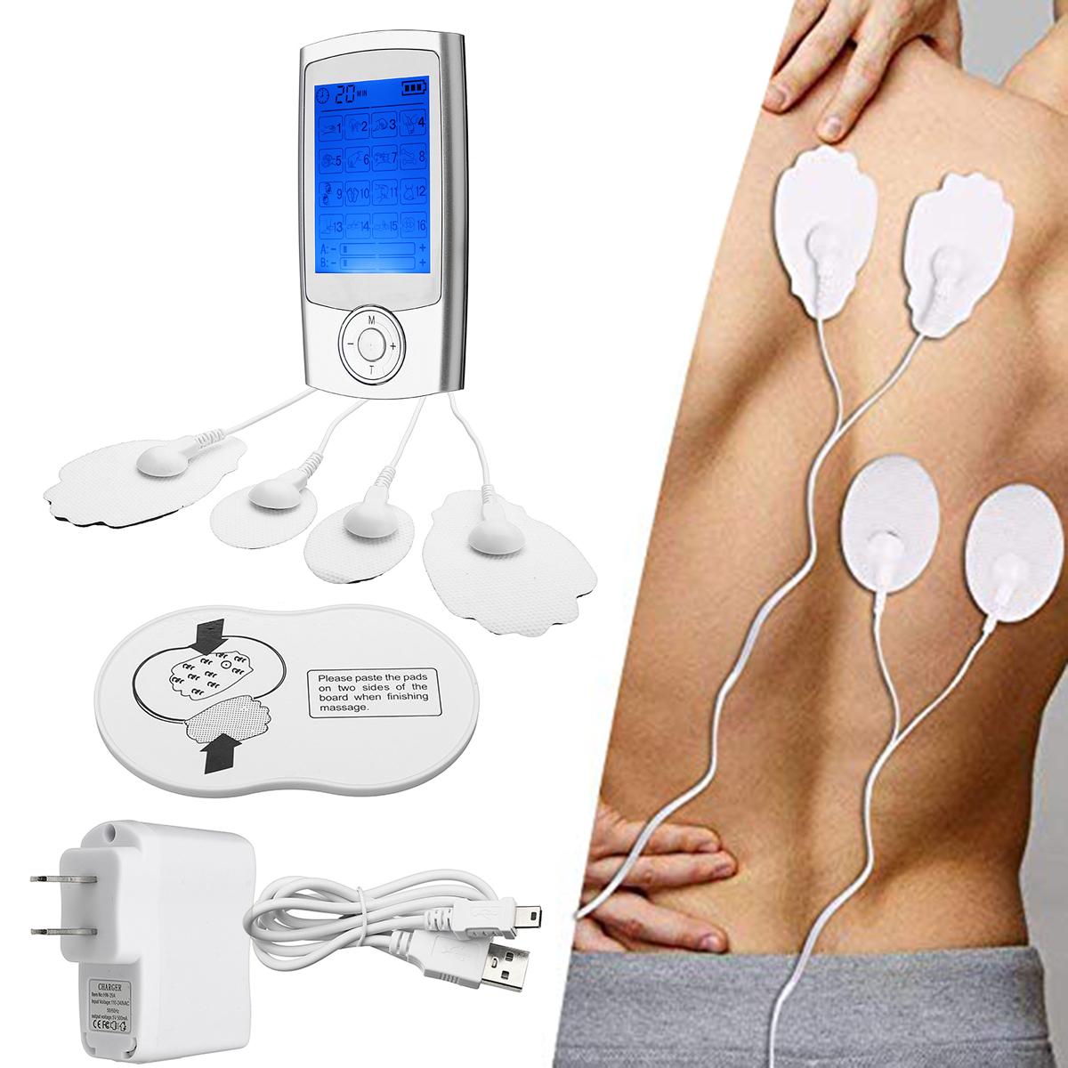 

16 Modes Tens Unit with 4 Pads Pain Relief Machine