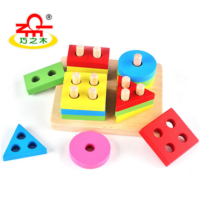 

Children Montessori Early Learning Educational Toys Boys 1-2-3 Years Old Baby Infant Intelligence Building Shape Pairing
