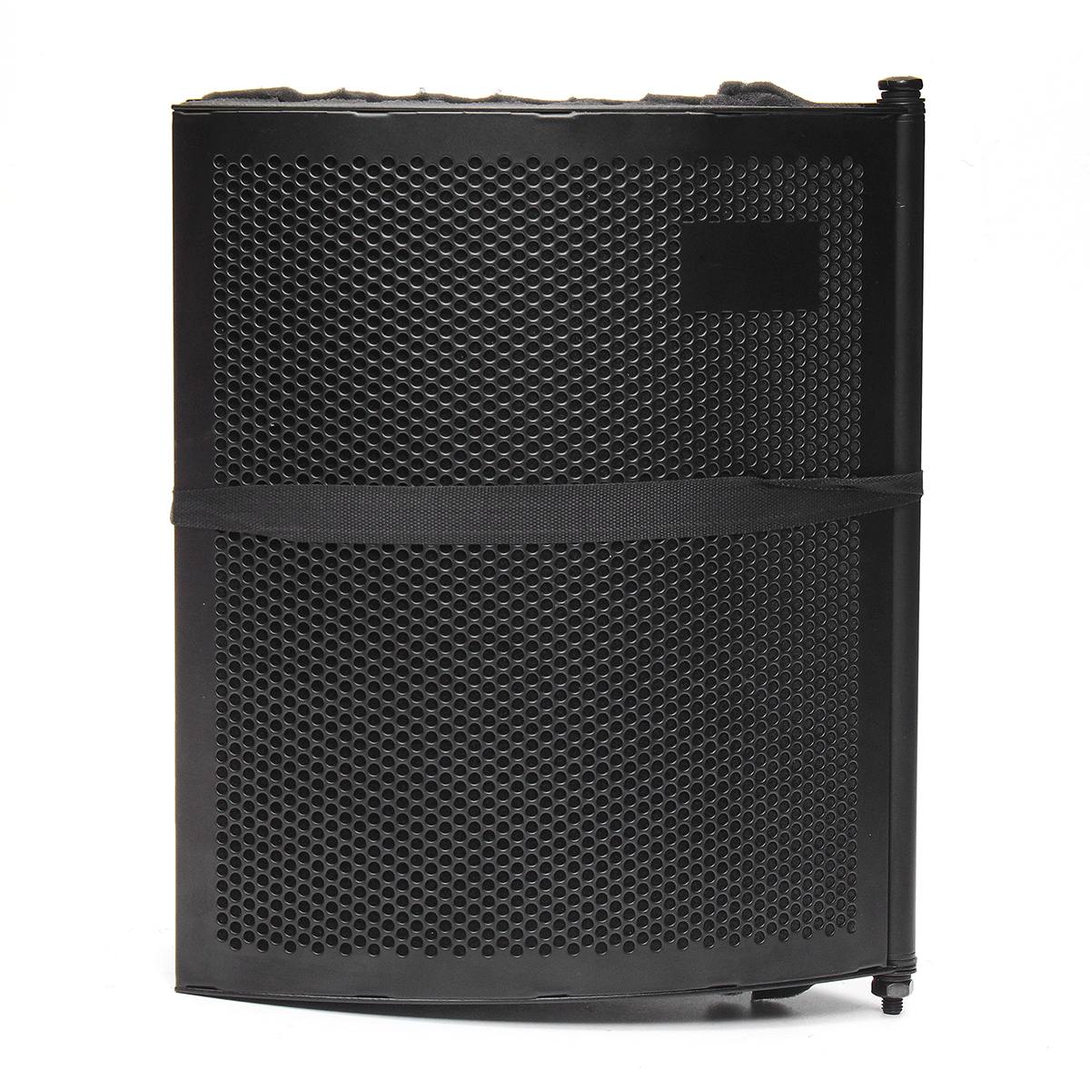 Foldable adjustable portable sound absorbing shield vocal recording
