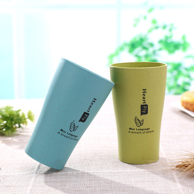 

Creative Couple Cup Toothbrush Cup Mouth Mug Wheat Straw Household Plastic Wash Cup Environmentally Friendly Hand Cup