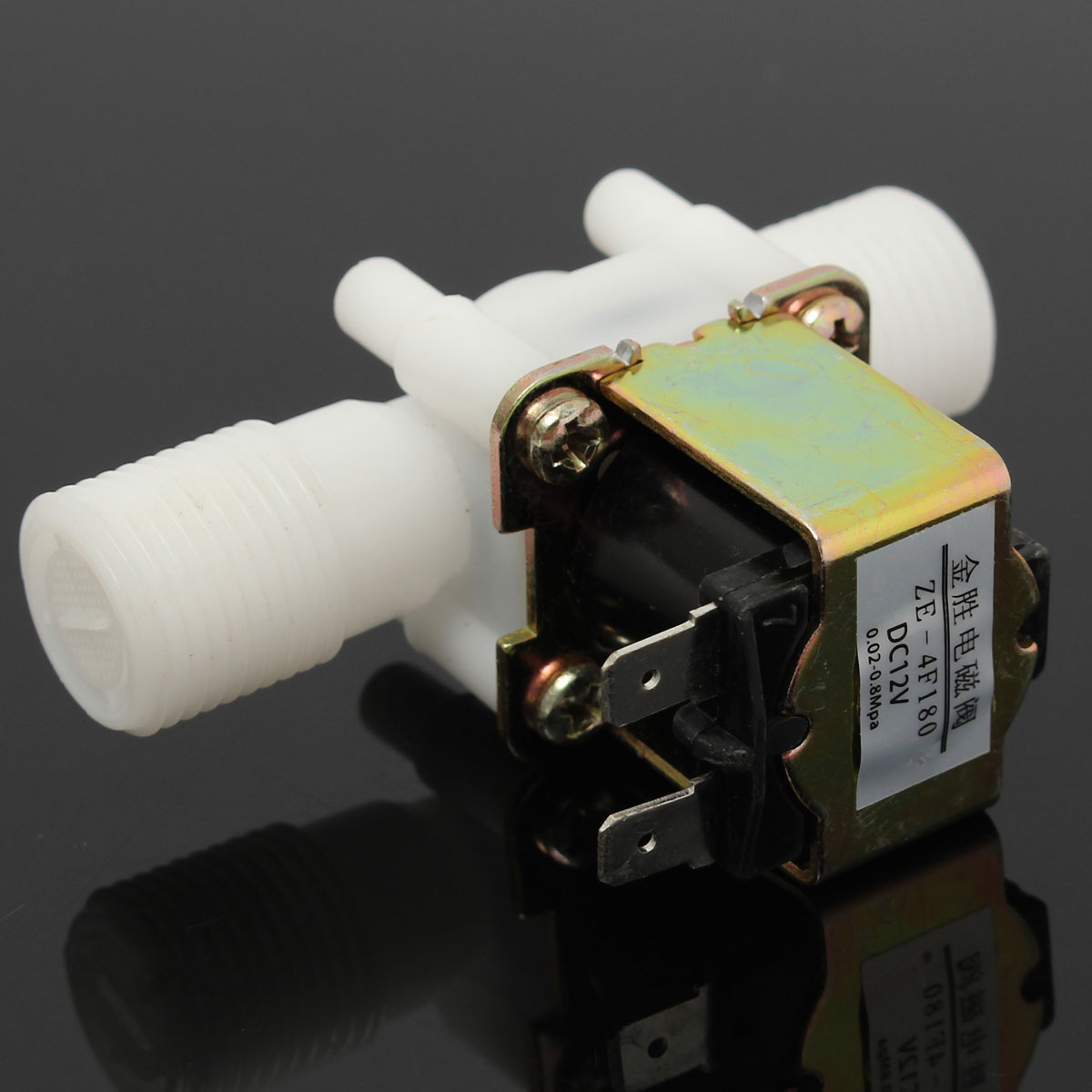 

0-0.01MPa 12V Electric Solenoid Valve Magnetic DC Normal Closed Water Air Inlet Flow Switch 1/2"