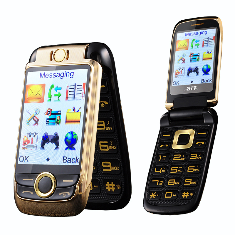 

BLT V998 2.6'' 2000mAh Dual Touch Screen Dual SIM Magic Voice Flip Feature Phone
