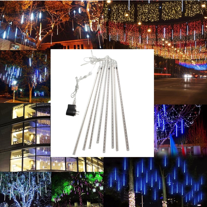 

Водонепроницаемый 50см 8 трубки USB LED метеоритный дождь дождь свет Рождество