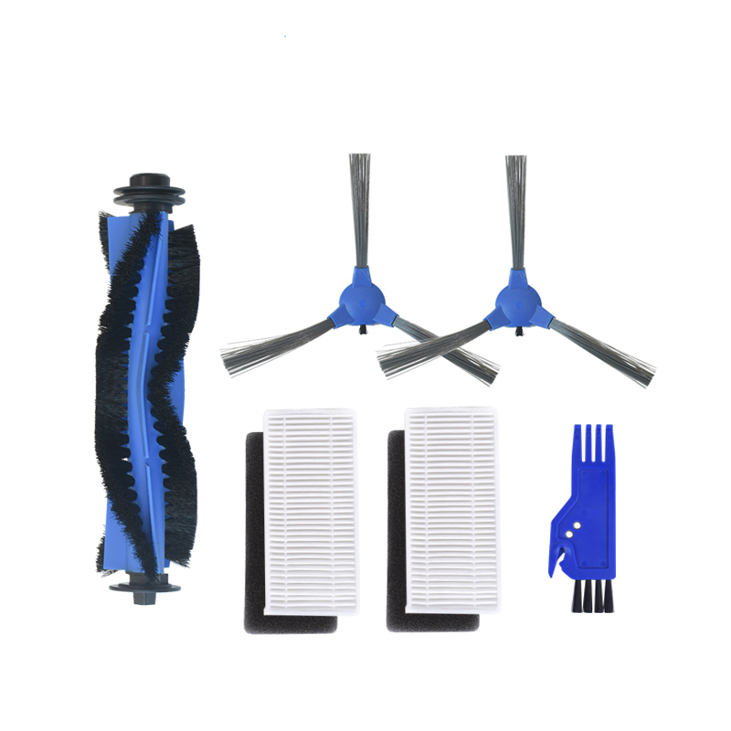 

6pcs Replacement Parts For Eufy 11S 30C 15C RoboVac 30 Vacuum Cleaner 1*Roller Brush 2*Hepa Filters 2*Side Brushes 1*Blade