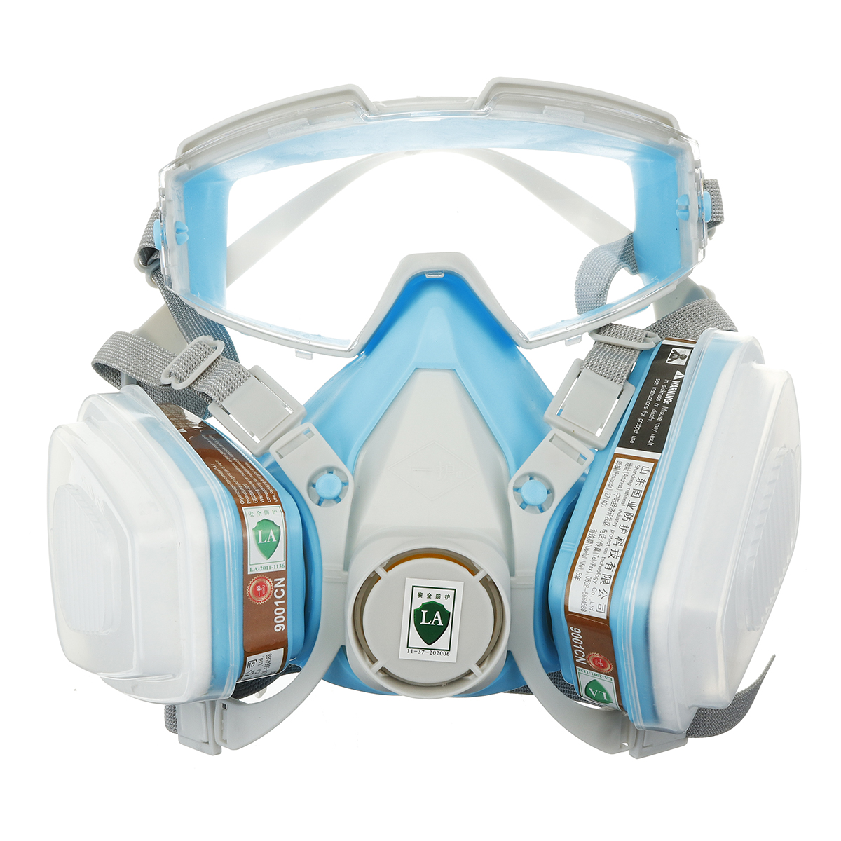 

Silicone Full Face Respirator Gas Mask Goggles Particulate Chemical Dustproof