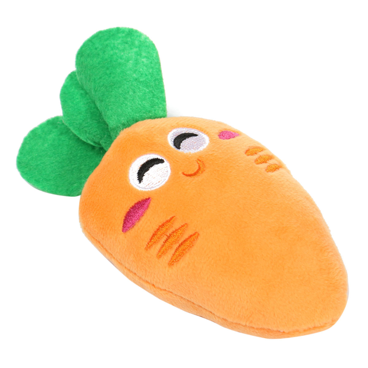 

Carrot Funny Puppy Sound Chew Squeaker Vegetable Cat Squeaky Plush Toys Pet Dog Gift
