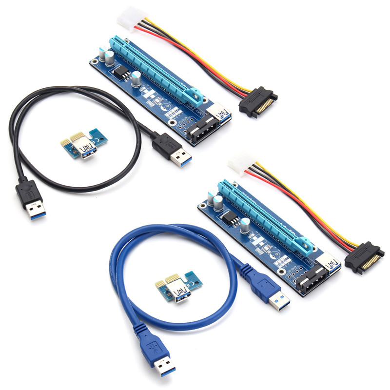 

6Pin USB 3.0 PCI Express 1X до 16X Extender Riser Board Card Adapter Cable