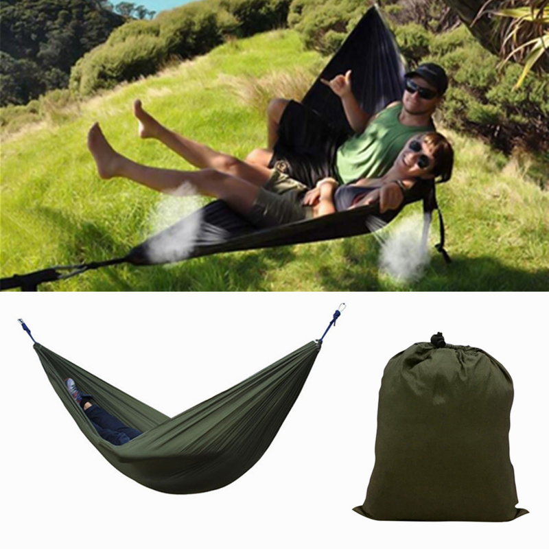 

IPRee® 270x140CM Double Hammock 210T Nylon Hanging Swing Bed Outdoor Camping