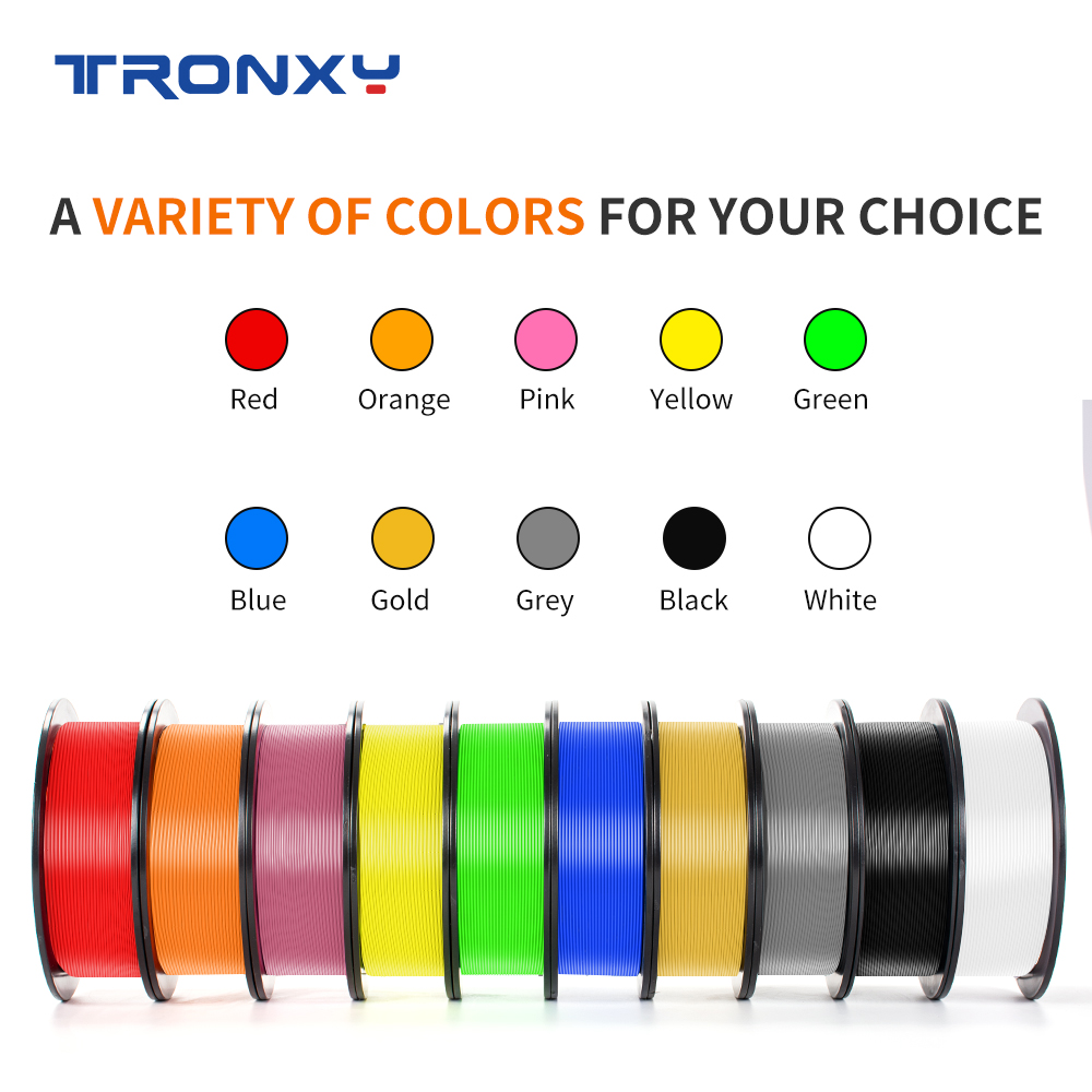 TRONXY® 1kg 1.75mm PLA Filament A Variety of Colors for 3D Printer Filament PLA Neat Filament 7