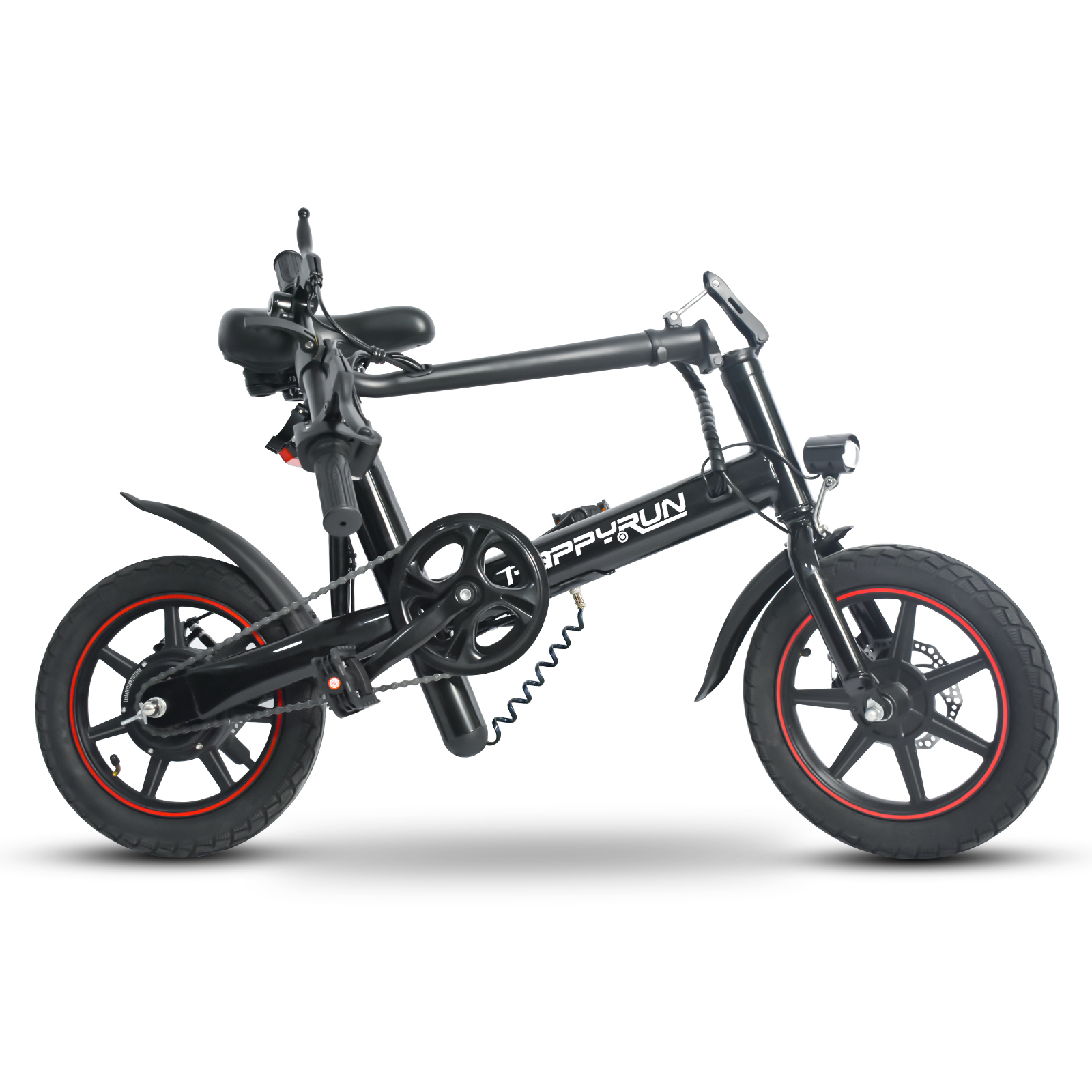 Find EU Direct Happyrun HR X40 250W 36V 6Ah 14inch Folding Electric Bicycle 25KM/H Top Speed 25KM Max Mileage Electric Bike for Sale on Gipsybee.com with cryptocurrencies