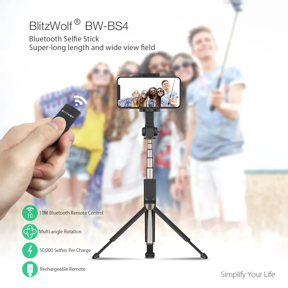 BlitzWolf BW-BS4 Selfie Çubuğu