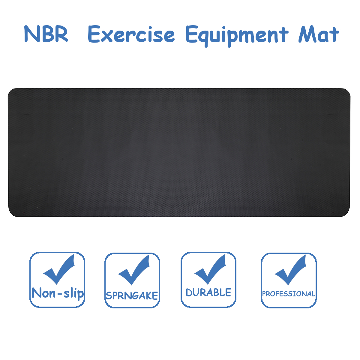 180x75cm Exercise Mat Yoga Mats Gym Equipment Pad For Treadmill Protect Floor 