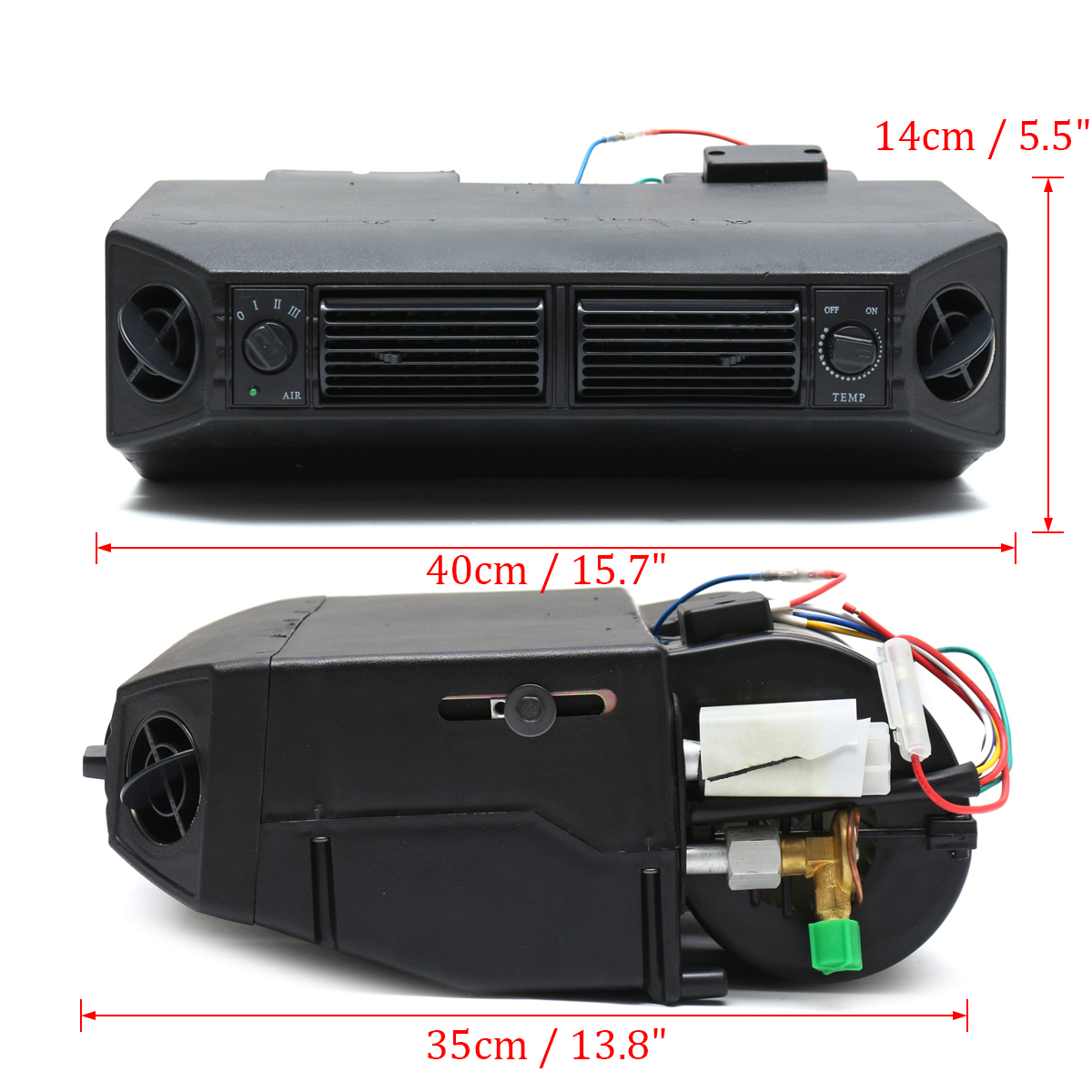 Unité d'assemblage d'évaporateur 12V à décharge de voiture A / C Dispositif de chaleur et de refroidissement de voiture