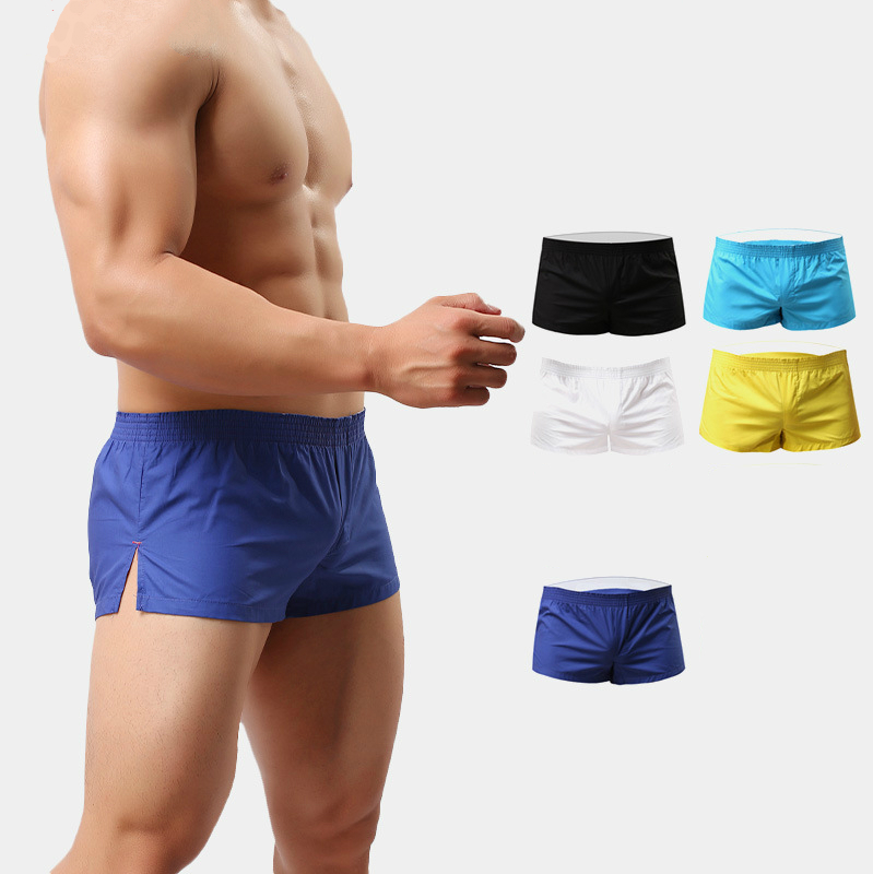 New Beach Shorts Men Trunk Summer Short Pants Solid Breathable Quick Dry Swim Shorts Surfing 