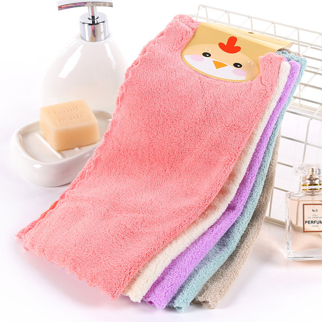 

25*25 Coral Velvet Towel High Density Square Towel Home Floor Cleaning Towel Soft Absorbent Small Towel