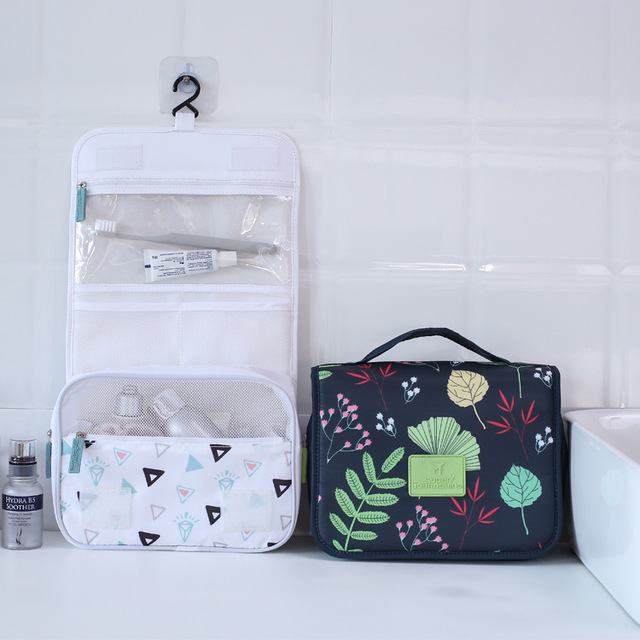 

Portable Wash Bag Bathroom Hanging Wash Bag Travel Cosmetic Bag Large-capacity Finishing Package Makeup Storage Bag New
