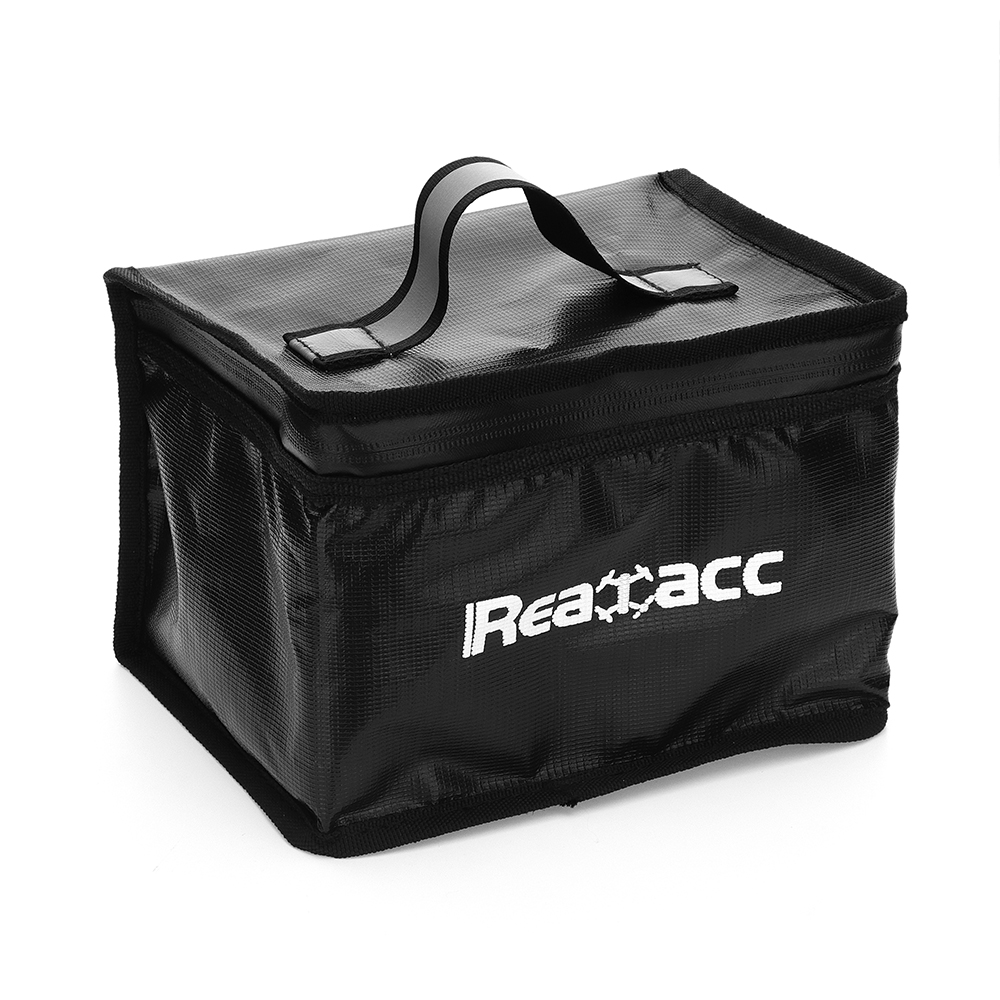 

Realacc Огнестойкая взрывозащищенная портативная безопасная сумка для LiPo батареи 240x180x65мм с ручкой