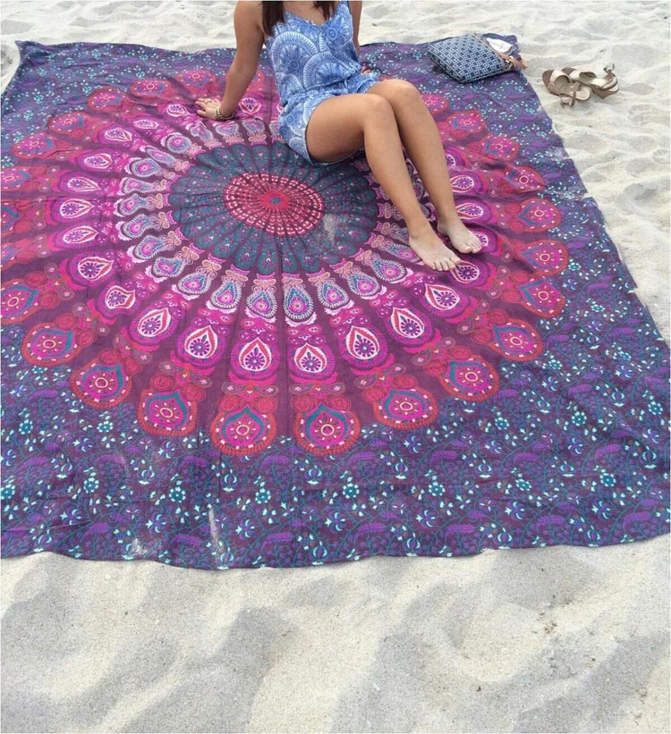 Bohemian Style Chiffon Beach Yoga Towel