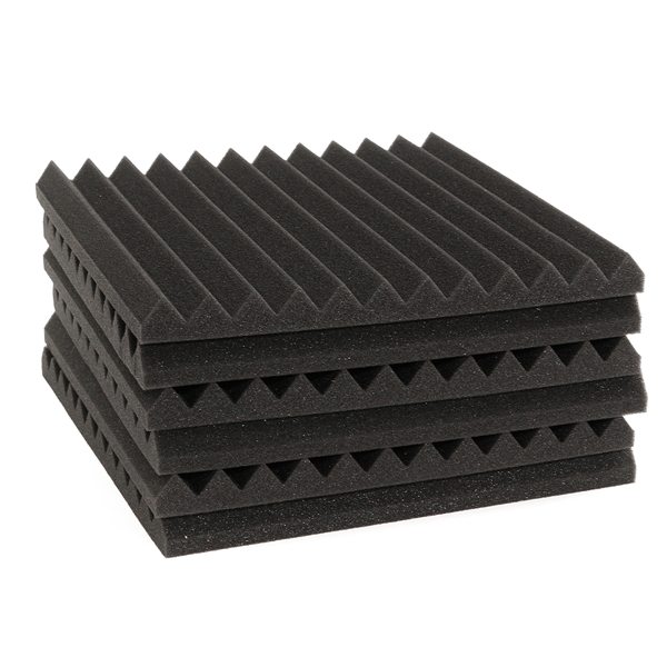 

6Pcs 300×300×25mm Triangle Insulation Reduce Noise Sponge Foam Cotton