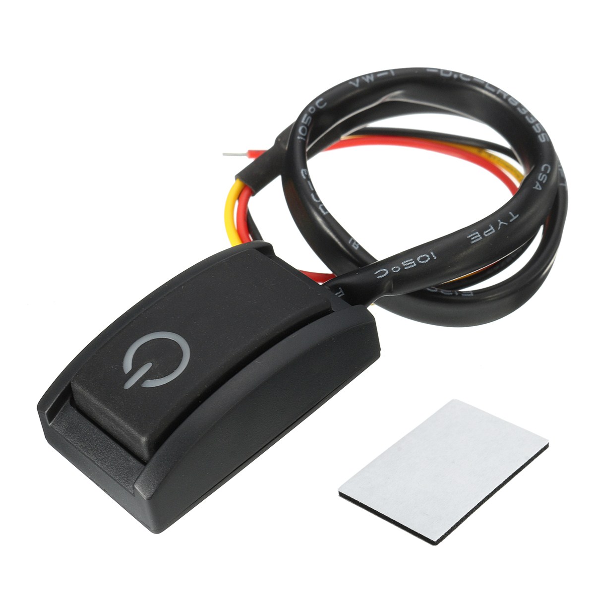 

12V 200mA Car DIY ON/OFF Switch Paste Type Push Button Latching
