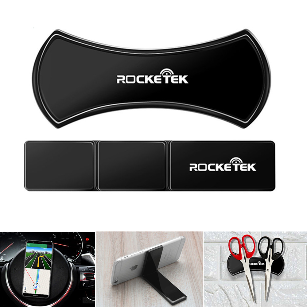 

Rocketek 2PCS Powerful Sticky Foldable Desktop Stand Car Holder for iPhone Xiaomi Mobile Phone