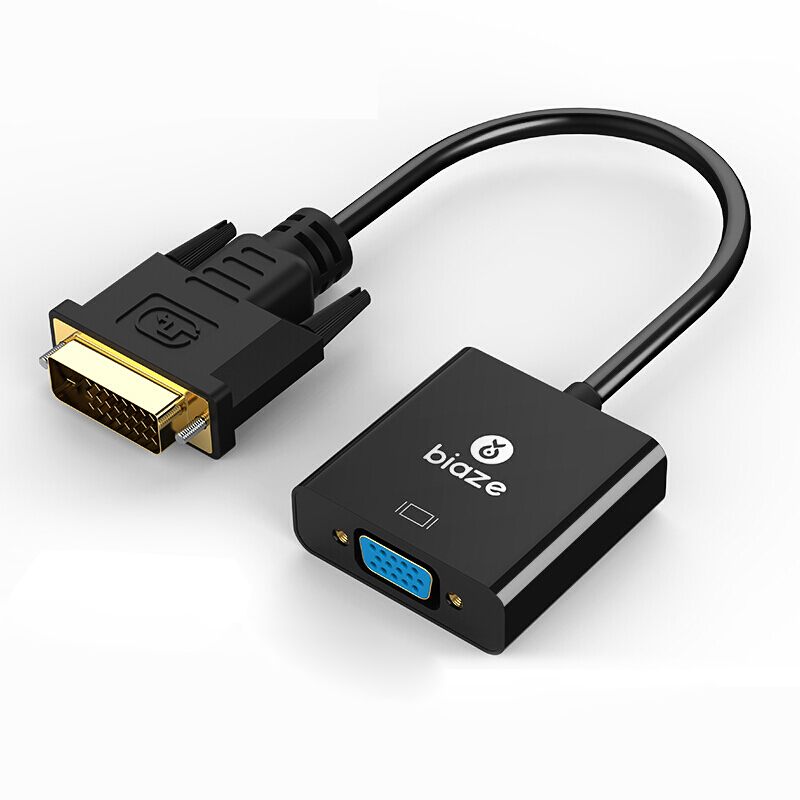 

Biaze ZH69 HD 1080P 3D-эффект DVI-VGA-конвертер Видеокабель с мини-USB-портом питания