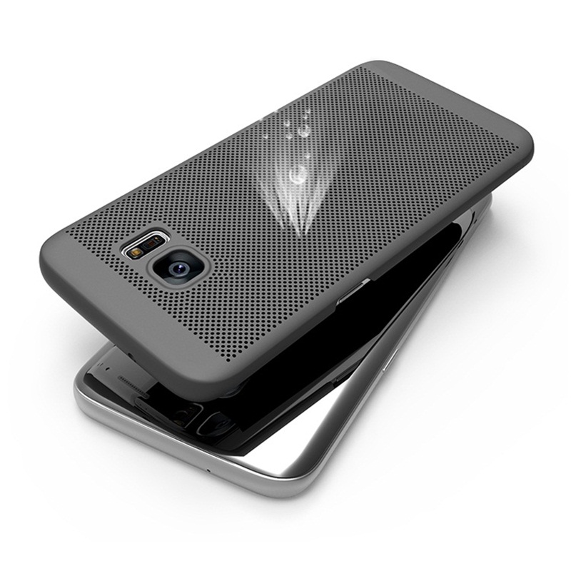 

Рассеиваемая сетка тепла Анти Отпечаток пальца жесткий ПК Чехол Для Samsung Galaxy S7