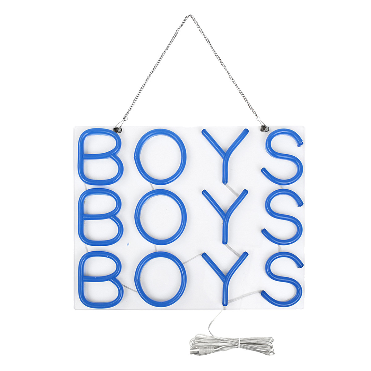 

10"x10" BOYS Neon Sign Light Bar Pub Party Home Room Wall Lamp