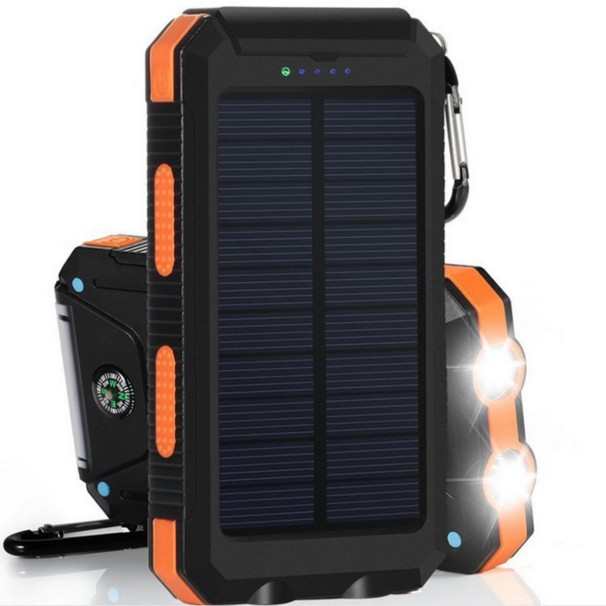 

20000mAh Солнечная зарядка Power Bank SOS Mode Портативный сотовый телефон Солнечная Зарядное устройство с двумя USB-пор