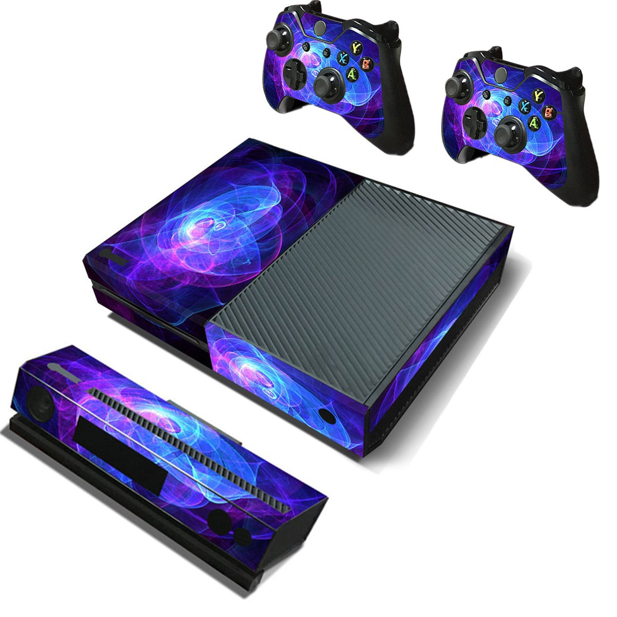 Purple Protective Vinyl Decal Skin Stickers Wrap Cover For Xbox One Game Console Game Controller Kinect 25