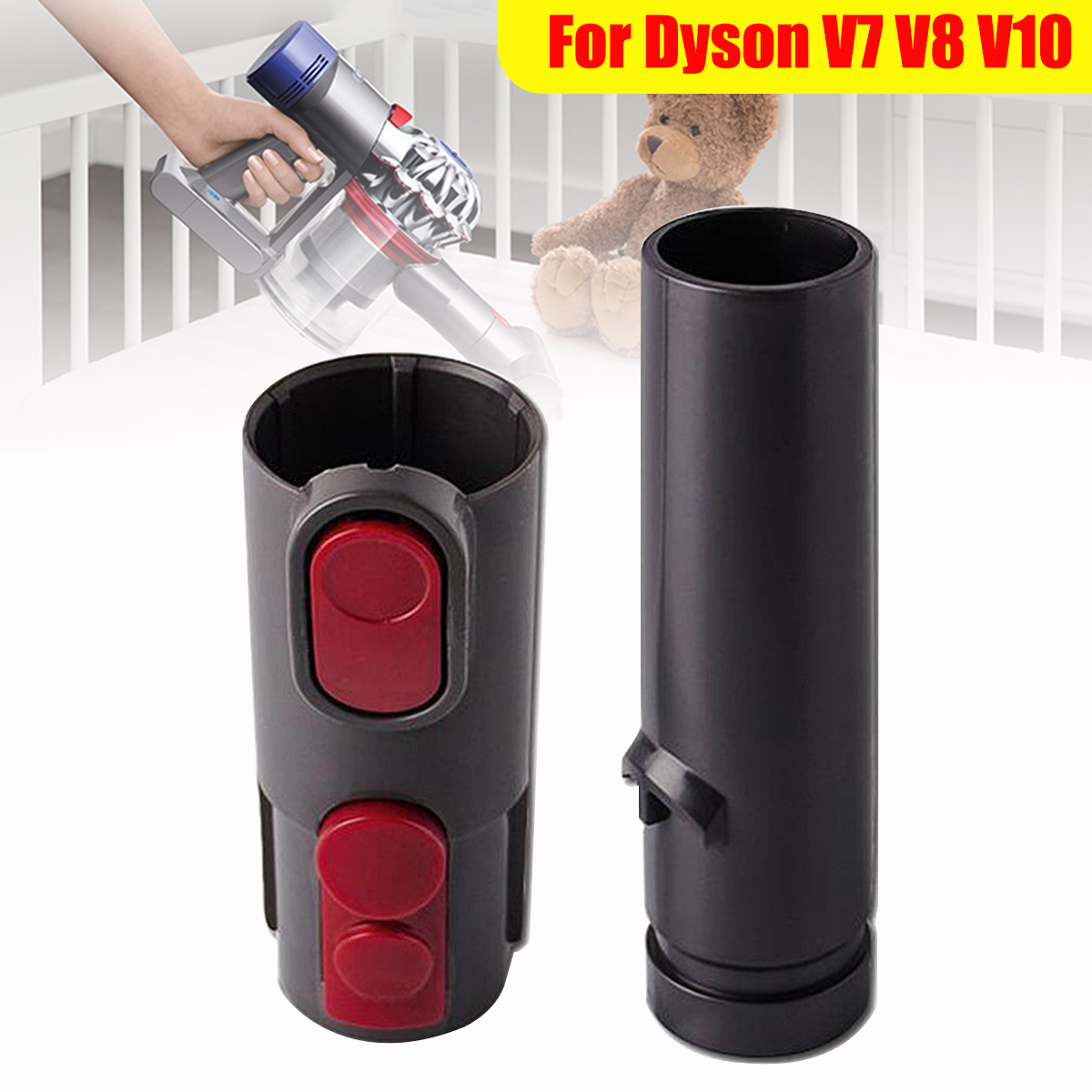 Vacuum Cleaner Brush Adapter Connector Part for Dyson CY22 V7 V8 V10 Converted to V6 9