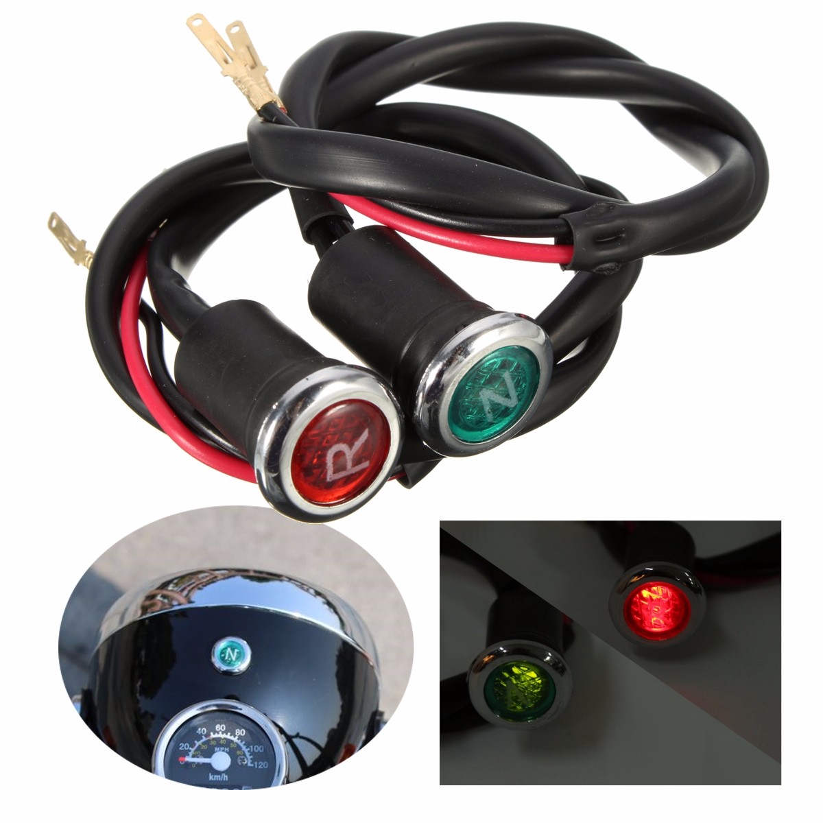 

Neutral Reverse Light Gear N/R Indicator For 50 110 125 150 200 250cc ATV Motorcycle