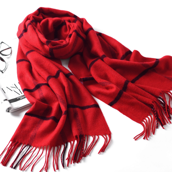 

LYZA 200CM Winter Soft Warm Long Scarf Towel Elegant Fashion Large Grid Shawl Scarves For Women
