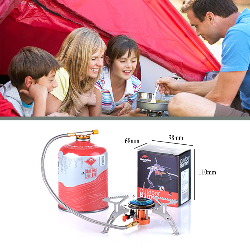 Naturehike NH17L040-T Outdoor Camping Gas Burner Ovens Portable Windproof Tank Picnic Cooking Stove