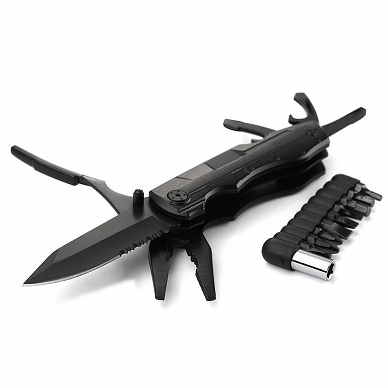 

IPRee® 192mm High-carbon Steel Multi-function Portable Folding Knife Pliers EDC Survival Tools Kit