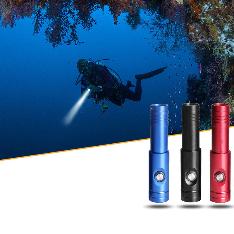 

NITESUN DIV12S Diving Flashlight 1050 Lumens 3 Modes 18650 Battery IPX8 Waterproof LED Lamp Camping Hunting Torch Light