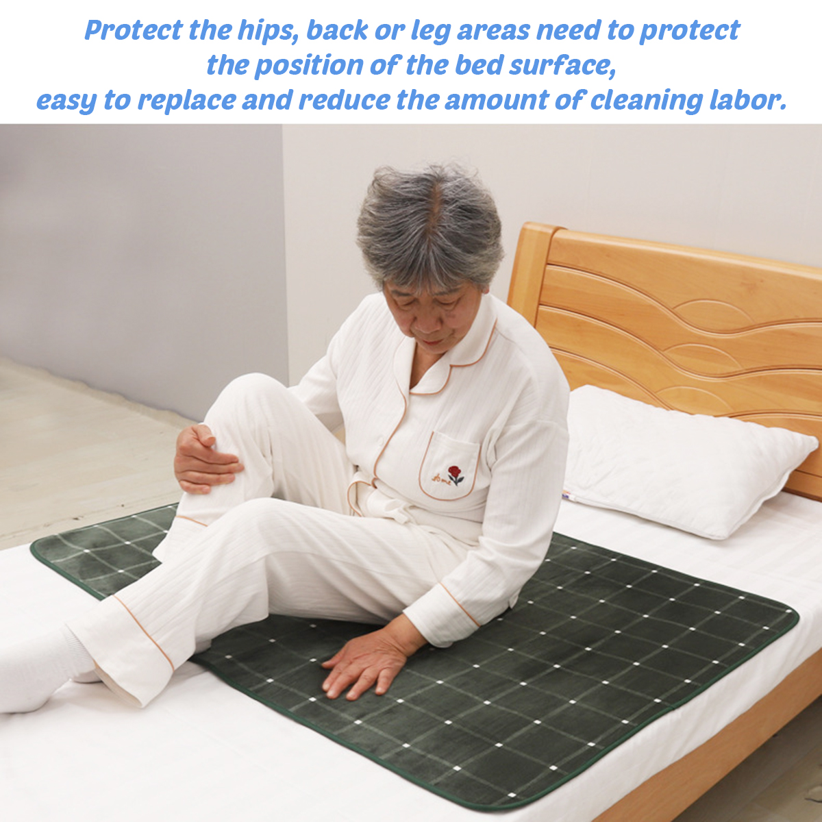 Washable Reusable Waterproof Underpad Bed Cushion Incontinence Kids Adult Mattress Protector 4
